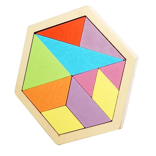 TOYANDONA 1Stk Wabenpuzzle-Spielzeug Kinder rätsel Kinderspielzeug Geometrie Bausteine Holzpuzzles für Kleinkinder Spielzeuge zehn Rätsel Wabenmuster-Puzzle Sich ständig ändern Blöcke von TOYANDONA