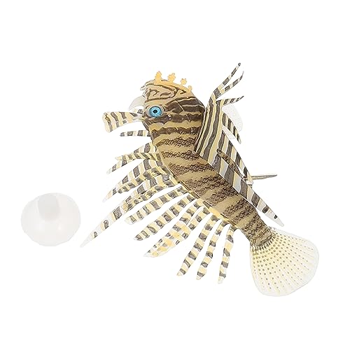 TOYANDONA 1Stück Kreative Silikon Fischfigur mit Saugnapf Lebensechte Simulation für Aquarien Farbenfrohes Design für Ansprechende Unterwasserlandschaft von TOYANDONA