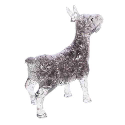 TOYANDONA 1Stück Kristall Puzzle Ziege Kreatives Selbstmontierendes Tier Ornament für Stilvolle Dekoration und für Puzzleliebhaber und Ziegenschmuck von TOYANDONA