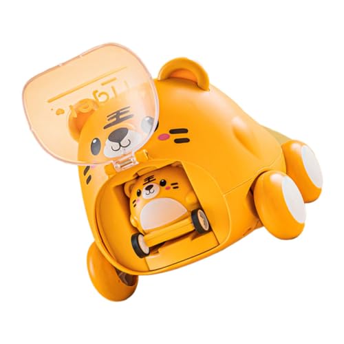 TOYANDONA 1Stück Miniatur Pull Back Auto Tiger Form Fördert Kreativität und Motorik für Jungen und Mädchen Ab Jahren von TOYANDONA