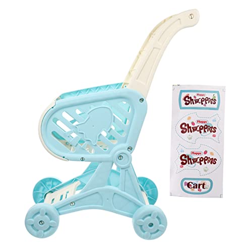 TOYANDONA 1Stück Simulierter Einkaufswagen für Blauer Kinderwagen aus Hochwertigem Pädagogisches Rollenspielen und Kreativität für Nachspielen von TOYANDONA