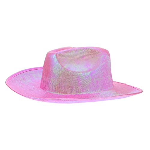 TOYANDONA 1stk Fantasy-cowboy-hut Süßer Cowboyhut Cowboyhüte Für Cowgirl Cowboyhut Aus Stroh Für Cowboyhut Für Strohhut Modehut Eva Composite Bunter Cowboyhut Rosa von TOYANDONA