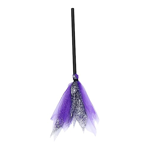 TOYANDONA 1stk Hexenbesen Halloween-partydekorationen Behandeln Girlande Halloween- Pfirsich Kostüm Sensenmann Schmuckstücke Kinderkostüm Tassen Plastik Violett von TOYANDONA