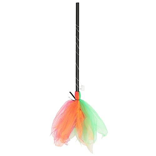 TOYANDONA 1stück Halloween Led Licht Besen Spielzeug Farbige Led Besen Requisite Für Hexen Cosplay Für Halloween-Partys Und Kostümveranstaltungen von TOYANDONA