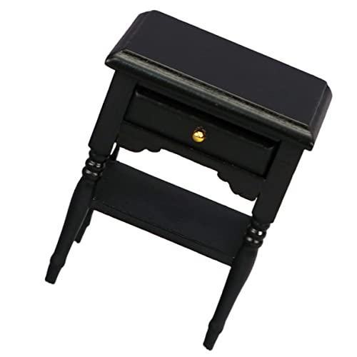 TOYANDONA 1stk Mini-nachttisch Puppenhaus-miniaturen Puppenhausmöbel Bausatz Puppenhausschrank Mini-hausdekoration Puppenmöbel Mini-Schrank Basteln Modell Holzschrank Black Hölzern TOYANDONA 1stk Mini-nachttisch Puppenhaus-miniaturen Puppenhausmöbel Bausatz Puppenhausschrank Mini-hausdekoration Puppenmöbel Mini-Schrank Basteln Modell Holzschrank Black Hölzern von TOYANDONA