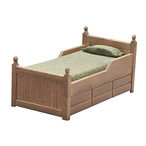 TOYANDONA 1stück Miniatur Bett Modell Vintage Junge Mädchen Spielzeug Für Puppenhaus Dekoration Für Miniatur Landschaften Langlebig Und Kindgerecht Für Mehr Funktionalität TOYANDONA 1stück Miniatur Bett Modell Vintage Junge Mädchen Spielzeug Für Puppenhaus Dekoration Für Miniatur Landschaften Langlebig Und Kindgerecht Für Mehr Funktionalität von TOYANDONA