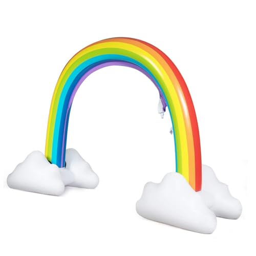 TOYANDONA 1stück Inflatable Rainbow Sprinkler Arch Für Junge Mädchen Lustiges Wasserspielzeug Für Garten Outdoor-Spielzeug Für Sommeraktivitäten Und Eltern-Junge Mädchen-interaktion von TOYANDONA