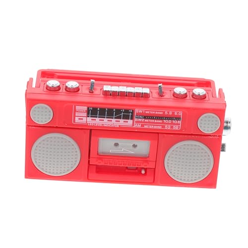 TOYANDONA 1stk Tonbandgerät Modell Miniatur-Phonograph Grammophon Tabletop -zubehör Antiker Plattenspieler Haushaltsgeräte Vortäuschen Miniaturmöbel Lebensgeräte Desktop-Modell Rot Abs TOYANDONA 1stk Tonbandgerät Modell Miniatur-Phonograph Grammophon Tabletop -zubehör Antiker Plattenspieler Haushaltsgeräte Vortäuschen Miniaturmöbel Lebensgeräte Desktop-Modell Rot Abs von TOYANDONA