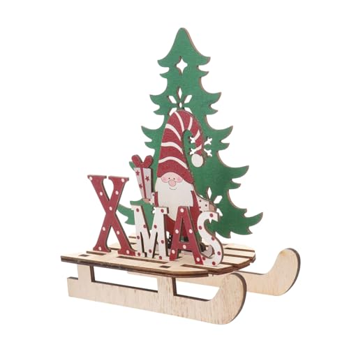 TOYANDONA 1Stk Weihnachtsschmuck Polsterbesatz Mini-Spielzeug weihnachtsdeko Christmas Decorations Puzzle-Modell aus Holz kunstvolle Holzverzierung hölzern Ornamente Dekorationen Kind Bambus von TOYANDONA