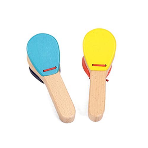 TOYANDONA 1stück -Castanet Klatschbrett Musikalisches Lernspielzeug Für Kleinkinder Pädagogisches Percussion-Instrument Zufällige Farbe Fördert Die Musikalische Wahrnehmung Und TOYANDONA 1stück -Castanet Klatschbrett Musikalisches Lernspielzeug Für Kleinkinder Pädagogisches Percussion-Instrument Zufällige Farbe Fördert Die Musikalische Wahrnehmung Und von TOYANDONA