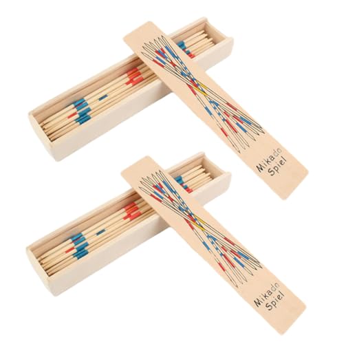 TOYANDONA 2 Kisten Spielstock Aus Holz Hosen Kordelzug Gefälschte Taubeneier Verpackungsmaterialien Haarnadeln Für Künstliche Klammer Enteneierkartons Vorgeben Hölzern Colorful von TOYANDONA