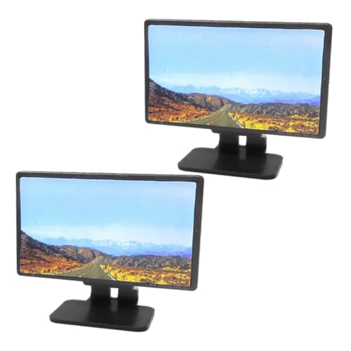 TOYANDONA 2 Miniatur Fernseher Realistische Puppenhaus Tv Dekoration für Miniatur Wohnzimmer Zubehör Detailgetreues Modell für Haus Figuren und Sammler TOYANDONA 2 Miniatur Fernseher Realistische Puppenhaus Tv Dekoration für Miniatur Wohnzimmer Zubehör Detailgetreues Modell für Haus Figuren und Sammler von TOYANDONA