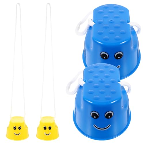 TOYANDONA Interaktives Balance-Spielzeug-Set 2 Paar Kinderstelzen Für Kleinkinder Pädagogisches Stepper-Spielzeug Für Eltern- -Spiel TOYANDONA Interaktives Balance-Spielzeug-Set 2 Paar Kinderstelzen Für Kleinkinder Pädagogisches Stepper-Spielzeug Für Eltern- -Spiel von TOYANDONA