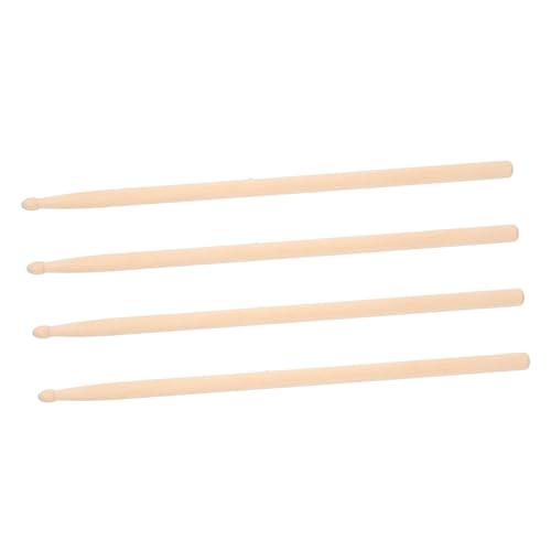 TOYANDONA 2 Paar Trommelstock Trommelstöcke Masse Keulen 5a Trommelstöcke Aus Holz 5a Beliebte Drumsticks Rhythmusstäbe Für Musikinstrumente Trommelausrüstung Hölzern Beige von TOYANDONA
