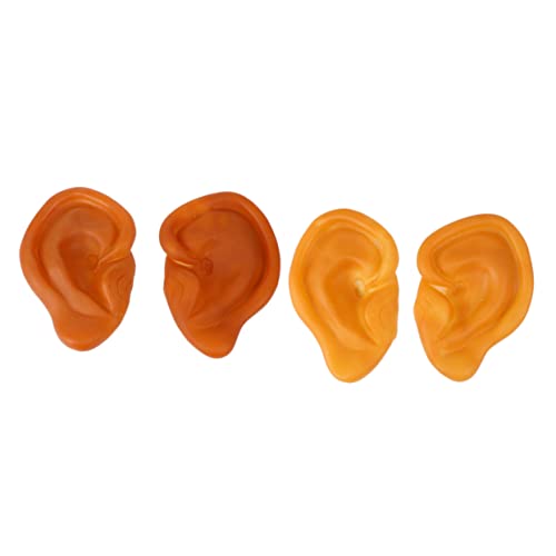TOYANDONA 2 Paar fasle easr Halloween falsche Kostümohren Ohrmanschetten Nicht durchstechend Nasenring Piercings Requisitenohren blutiges Ohr falsche Ohren Fake ohringe von TOYANDONA