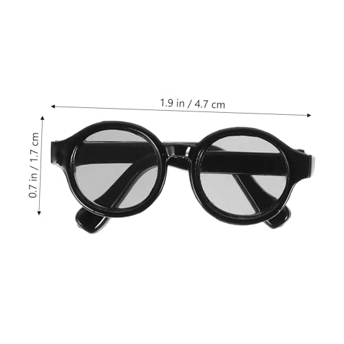TOYANDONA 2 Paare Mini Puppenbrillen aus Kunststoff Langlebige DIY Sonnenbrillen für Puppen Dekoration für Bjd Puppen Accessoire zum Ankleiden von TOYANDONA