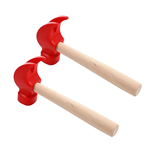 TOYANDONA 2 Pack Holz Hammer Spielzeug Simulation Mallet Spielzeug Wartung Werkzeuge Spielzeug Pretend Play Pädagogisches Spielzeug für Kinder Kinder Rot TOYANDONA 2 Pack Holz Hammer Spielzeug Simulation Mallet Spielzeug Wartung Werkzeuge Spielzeug Pretend Play Pädagogisches Spielzeug für Kinder Kinder Rot von TOYANDONA