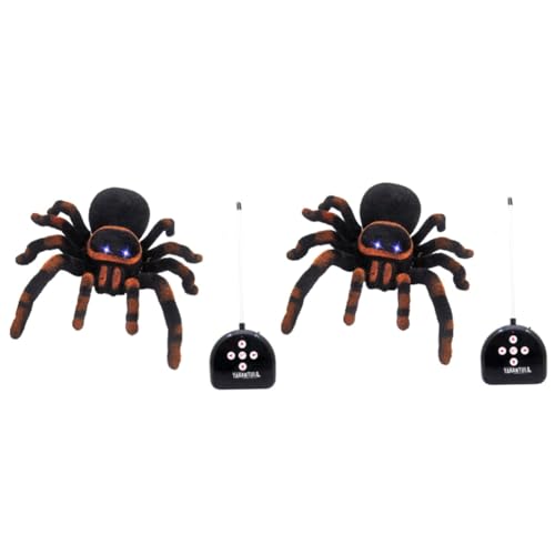 TOYANDONA 2 STK Spinnenspielzeug Kinderspielzeug Halloween-Spielzeug Spielzeuge ferngesteuerte Spinne Halloween-Spinnendekorationen elektrisch Requisiten von TOYANDONA