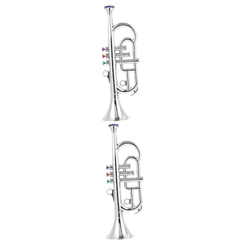 TOYANDONA 2 STK Saxophon-Modell Musikinstrumente Kinderspielzeug Saxophon Trompete Horn Klarinette Modelle Spielzeuge Instrumentenmodell Requisiten für Bühnenaufführungen empfindlich Klavier von TOYANDONA