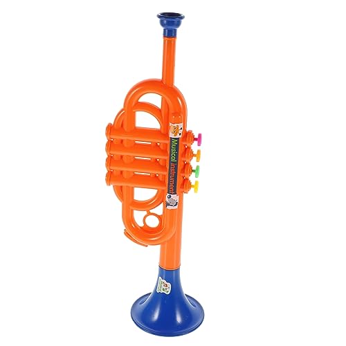 TOYANDONA 2 STK Simuliertes Musikspielzeug Musik Ornamente Saxophoninstrument Spielzeug für Mädchen Kinderspielzeug simuliertes Instrumentenspielzeug kleines Instrument für Kinder Trompete von TOYANDONA