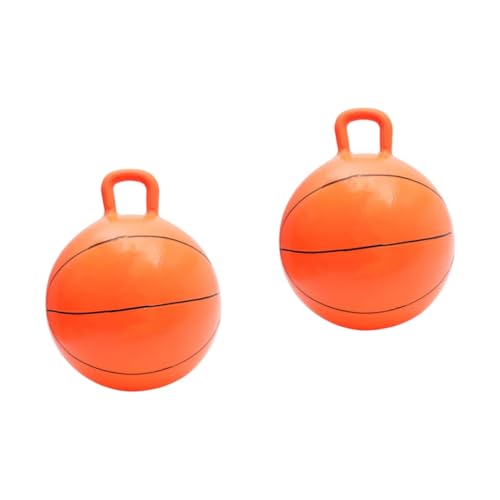 TOYANDONA 2 STK hüpfendes Croissant aufblasbarer Springball Türsteher Kinderspielzeug Spielzeuge Springender Ball für Kinder Hüpfball für Kinder Perlmutt Sprungball Yoga-Ball Trichter Baby von TOYANDONA