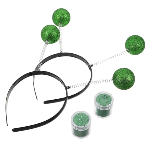 TOYANDONA 2 Sätze Antenna Headbands mit Glitzerball Kostüm Accessoires für Frauen und Grün Einsetzbar für Halloween Partys und Familienfeiern TOYANDONA 2 Sätze Antenna Headbands mit Glitzerball Kostüm Accessoires für Frauen und Grün Einsetzbar für Halloween Partys und Familienfeiern von TOYANDONA