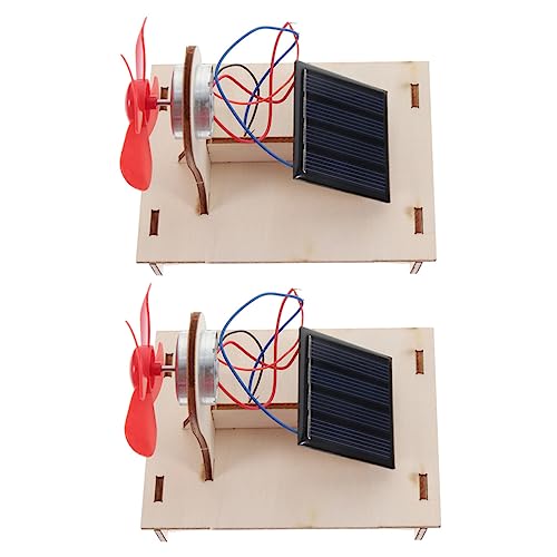 TOYANDONA 2 Sätze Bagger Bots Roboter Auto Abs solar طاقه شمسيه sonnenenergie DIY-pädagogische technische Experimente Wissenschaftsexperimentprojekte für Lehrstütze hölzern von TOYANDONA