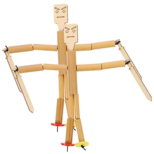 TOYANDONA 2 Sätze Bambuspuppe Marionetten Materialien Marionetten-kit Kinderspielzeug Handpuppen DIY Zubehör Zum Puppenbau Puppenspielzeug Aus Bambus Tischpuppenspielzeug Kinderpuppen von TOYANDONA