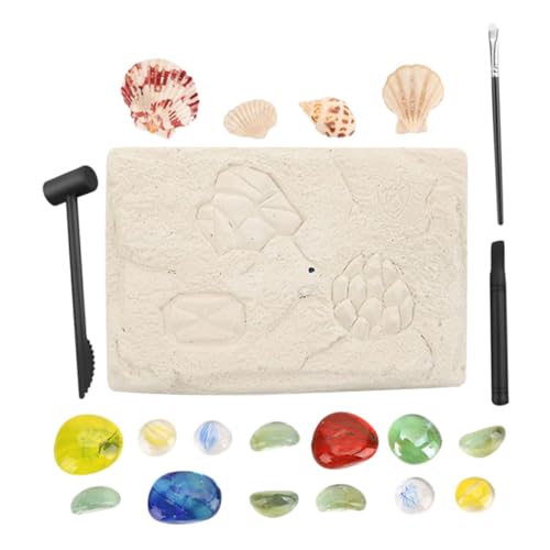 TOYANDONA Pädagogisches Archäologie-spielzeugset Für Jungen Und Mädchen 2 Sets Mit Edelstein-ausgrabungsspielzeug Für Jungen Und Mädchen von TOYANDONA
