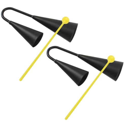 TOYANDONA 2 Sätze Doppel Kuhglocke aus Robustem mit Mallet Stick Langlebiges Percussion Instrument für Klarer Klang Sicherer Halt durch Doppel Öhr Design für Musikspiel und Training TOYANDONA 2 Sätze Doppel Kuhglocke aus Robustem mit Mallet Stick Langlebiges Percussion Instrument für Klarer Klang Sicherer Halt durch Doppel Öhr Design für Musikspiel und Training von TOYANDONA