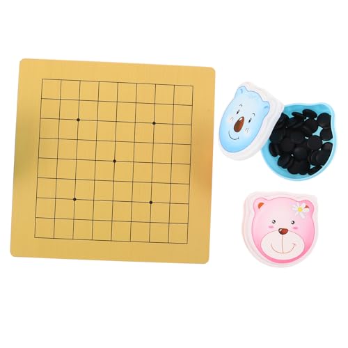 TOYANDONA 2 Sätze Doppelseitiges Brettspiel mit Niedlichen Bärenmotiven Kunststoffsteine und Holzbrett für Familie und Gehirnentwicklung TOYANDONA 2 Sätze Doppelseitiges Brettspiel mit Niedlichen Bärenmotiven Kunststoffsteine und Holzbrett für Familie und Gehirnentwicklung von TOYANDONA