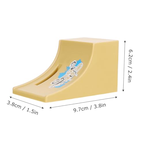 TOYANDONA 2 Sätze Finger Scooter Spielset mit Faltbarer Rampe Mini Fingerboard für Erwachsene Tischspiel Kreativität und Motorischen Fähigkeiten Detailreiches Design Dekorativ von TOYANDONA
