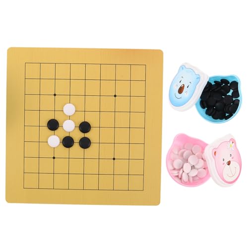 TOYANDONA 2 Sätze Go Spiel mit Doppelseitigem Holzbrett und Kunststoffsteinen Tragbares Weiqi Schachspiel für Kognitive Entwicklung Gehirntraining und Familienspaß TOYANDONA 2 Sätze Go Spiel mit Doppelseitigem Holzbrett und Kunststoffsteinen Tragbares Weiqi Schachspiel für Kognitive Entwicklung Gehirntraining und Familienspaß von TOYANDONA