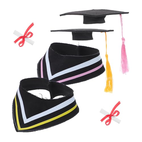 TOYANDONA 2 Sätze Graduation Bear Doll Costume mit Kragen und Mütze Plüsch Outfit für Stofftiere für Abschlussfeiern Dekorative Accessoires für Puppen Zertifikat und Farbige Schals TOYANDONA 2 Sätze Graduation Bear Doll Costume mit Kragen und Mütze Plüsch Outfit für Stofftiere für Abschlussfeiern Dekorative Accessoires für Puppen Zertifikat und Farbige Schals von TOYANDONA