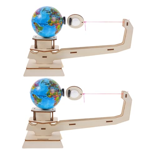 TOYANDONA 2 Sätze Gravity Science Kit mit DIY Holz ERD und Mondmodell Stem Lernspielzeug für Kleinkinder Fördert Kreativität Feinmotorik und Naturwissenschaftliches Verständnis zu Hause von TOYANDONA
