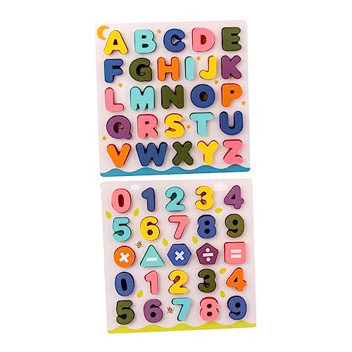 TOYANDONA 2 Sätze Holz Kinderpuzzle Alphabet und Zahlen Lernspielzeug aus Holz für Kleinkinder Montessori Hand Auge Koordination Farben und Formen Erkennung Pädagogisches Holzspielzeug für TOYANDONA 2 Sätze Holz Kinderpuzzle Alphabet und Zahlen Lernspielzeug aus Holz für Kleinkinder Montessori Hand Auge Koordination Farben und Formen Erkennung Pädagogisches Holzspielzeug für von TOYANDONA