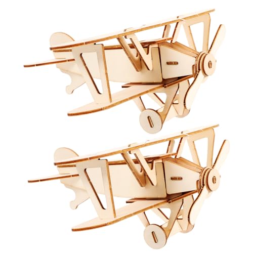 TOYANDONA 2 Sätze Holzflugzeug Puzzle DIY Modellbau Bausatz für Erwachsene Kreatives Lernspielzeug Stabiles Dekoratives Holzflugzeug Modell zum Basteln und Sammeln TOYANDONA 2 Sätze Holzflugzeug Puzzle DIY Modellbau Bausatz für Erwachsene Kreatives Lernspielzeug Stabiles Dekoratives Holzflugzeug Modell zum Basteln und Sammeln von TOYANDONA