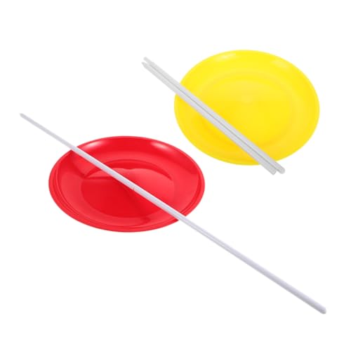 TOYANDONA 2 Sätze Juggling Plates mit Sticks Stabiles Design für Circus Performance und Jonglier Training und Anfänger Vielseitig für Bühne Straße und Partyspaß TOYANDONA 2 Sätze Juggling Plates mit Sticks Stabiles Design für Circus Performance und Jonglier Training und Anfänger Vielseitig für Bühne Straße und Partyspaß von TOYANDONA