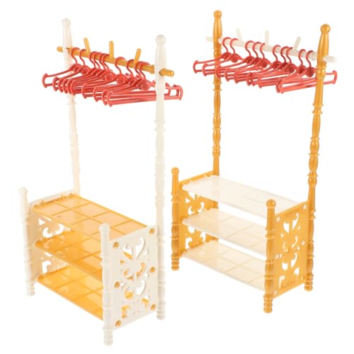 TOYANDONA 2 Sätze Kleiderregalspielzeug winzig Mini -Kleidungsregal für Puppen Wohnkultur Puppenmöbel-Requisiten klein kleiderständer Puppenhaus-Aufhänger Mini-Aufhänger Abs Zufällige Farbe TOYANDONA 2 Sätze Kleiderregalspielzeug winzig Mini -Kleidungsregal für Puppen Wohnkultur Puppenmöbel-Requisiten klein kleiderständer Puppenhaus-Aufhänger Mini-Aufhänger Abs Zufällige Farbe von TOYANDONA