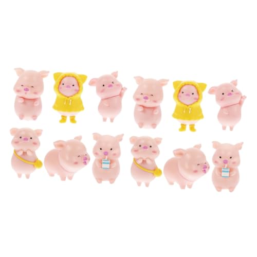TOYANDONA 2 Sätze Kleine Tierverzierungen Sparschwein Für Schweinchen Tiere Mini Kleines Tier Tierfigur Süße Tierstatuen Plastik Rosa 6 Stück * 2 TOYANDONA 2 Sätze Kleine Tierverzierungen Sparschwein Für Schweinchen Tiere Mini Kleines Tier Tierfigur Süße Tierstatuen Plastik Rosa 6 Stück * 2 von TOYANDONA