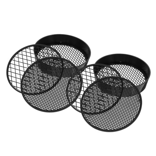 TOYANDONA 2 Sätze Laborsieb Sandkasten Wirtschaft Testsichter Schwimmbad Bausatz Sandspielzeug Spiele Kleinkinder Deckel Babyspielzeug Kinderspielzeug Fisch Wissenschaft Junge Black Abs von TOYANDONA