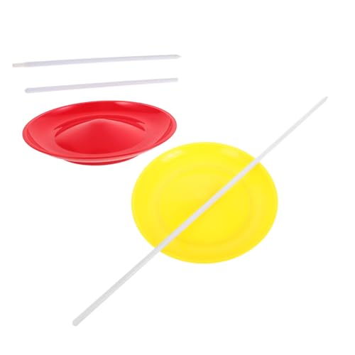TOYANDONA 2 Sätze Langlebige Jonglierplatten mit Sticks aus Professionelles Zirkusspielzeug für Anfänger und Experten Leicht und Tragbar für Indoor und Outdoor Unterhaltung Karneval und TOYANDONA 2 Sätze Langlebige Jonglierplatten mit Sticks aus Professionelles Zirkusspielzeug für Anfänger und Experten Leicht und Tragbar für Indoor und Outdoor Unterhaltung Karneval und von TOYANDONA