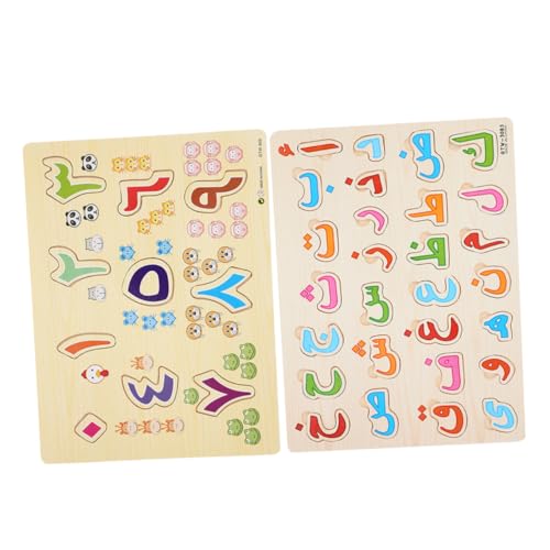 TOYANDONA 2 Sätze Lernspielzeug Arabisches Alphabet und Zahlen Puzzle aus Holz Montessori Pädagogisches Steckspiel für Vorschulkinder Fördert Kognition und Feinmotorik Geeignet für Zuhause TOYANDONA 2 Sätze Lernspielzeug Arabisches Alphabet und Zahlen Puzzle aus Holz Montessori Pädagogisches Steckspiel für Vorschulkinder Fördert Kognition und Feinmotorik Geeignet für Zuhause von TOYANDONA