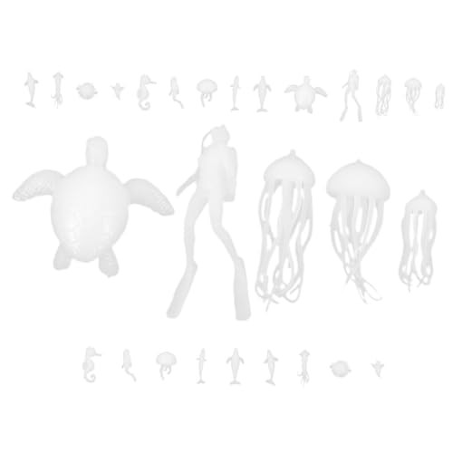 TOYANDONA 2 Sätze Mikroskopisch Kleine Meerestiere Miniaturfiguren Aus Epoxidguss Teile Für Epoxid-gussfüller Modelle Von Meerestieren Epoxidgussfüllung Meerestiere Minifiguren Weiß Plastik TOYANDONA 2 Sätze Mikroskopisch Kleine Meerestiere Miniaturfiguren Aus Epoxidguss Teile Für Epoxid-gussfüller Modelle Von Meerestieren Epoxidgussfüllung Meerestiere Minifiguren Weiß Plastik von TOYANDONA