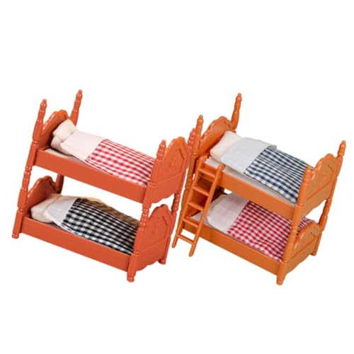 TOYANDONA 2 Sätze Mini Puppenhaus Möbel Miniatur Etagenbett Modell für Kinderzimmer Leicht Platzsparend Geeignet für Puppenhaus und Fantasievolles TOYANDONA 2 Sätze Mini Puppenhaus Möbel Miniatur Etagenbett Modell für Kinderzimmer Leicht Platzsparend Geeignet für Puppenhaus und Fantasievolles von TOYANDONA