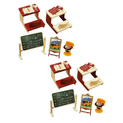 TOYANDONA 2 Sätze Mini-Schreibtischtafel Miniatur-Studienzimmer Miniaturen-Puppenhaus-Tafel Home Decor wohnungseinrichtung Tischdekoration Schreibtischzubehör Künstliche Tafelspielzeuge Baby TOYANDONA 2 Sätze Mini-Schreibtischtafel Miniatur-Studienzimmer Miniaturen-Puppenhaus-Tafel Home Decor wohnungseinrichtung Tischdekoration Schreibtischzubehör Künstliche Tafelspielzeuge Baby von TOYANDONA
