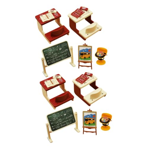 TOYANDONA 2 Packungen Miniatur-Miniatur-klassenzimmer-Schreibtisch Tafel Bastel-Miniatur-Spielzeug Für Puppenhaus-zubehör TOYANDONA 2 Packungen Miniatur-Miniatur-klassenzimmer-Schreibtisch Tafel Bastel-Miniatur-Spielzeug Für Puppenhaus-zubehör von TOYANDONA