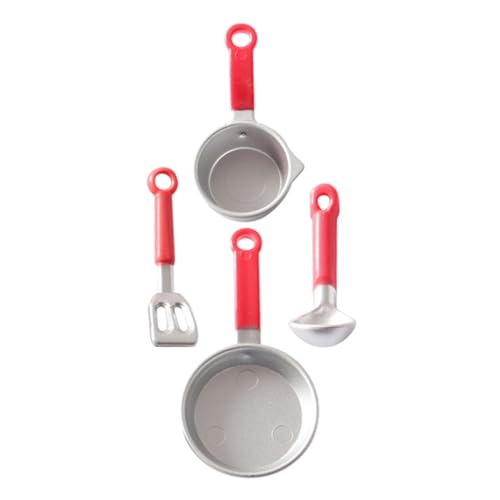 TOYANDONA 2sätze Mini Küchenzubehör Teiliges Mini Kochgeschirr Für Puppenhäuser Spielzeug Küchenutensilien Für Miniatur-szenen Und Schaufel Für Rollenspiele von TOYANDONA