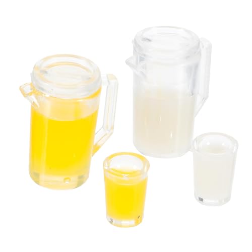 TOYANDONA 2 Sätze Miniatur Milch und Saftset für Puppenhaus Teiliges Set aus Dekorativen Accessoires für Realistische Miniaturküchen für Rollenspiele Fotodekoration TOYANDONA 2 Sätze Miniatur Milch und Saftset für Puppenhaus Teiliges Set aus Dekorativen Accessoires für Realistische Miniaturküchen für Rollenspiele Fotodekoration von TOYANDONA