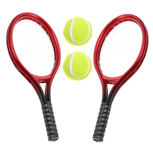 TOYANDONA 2 Sätze Miniatur Tennisracket Set für Puppenhaus mit Ball Realistische Miniatur Sportausrüstung Pädagogisches Bewegung und Dekoratives Tennis Zubehör TOYANDONA 2 Sätze Miniatur Tennisracket Set für Puppenhaus mit Ball Realistische Miniatur Sportausrüstung Pädagogisches Bewegung und Dekoratives Tennis Zubehör von TOYANDONA